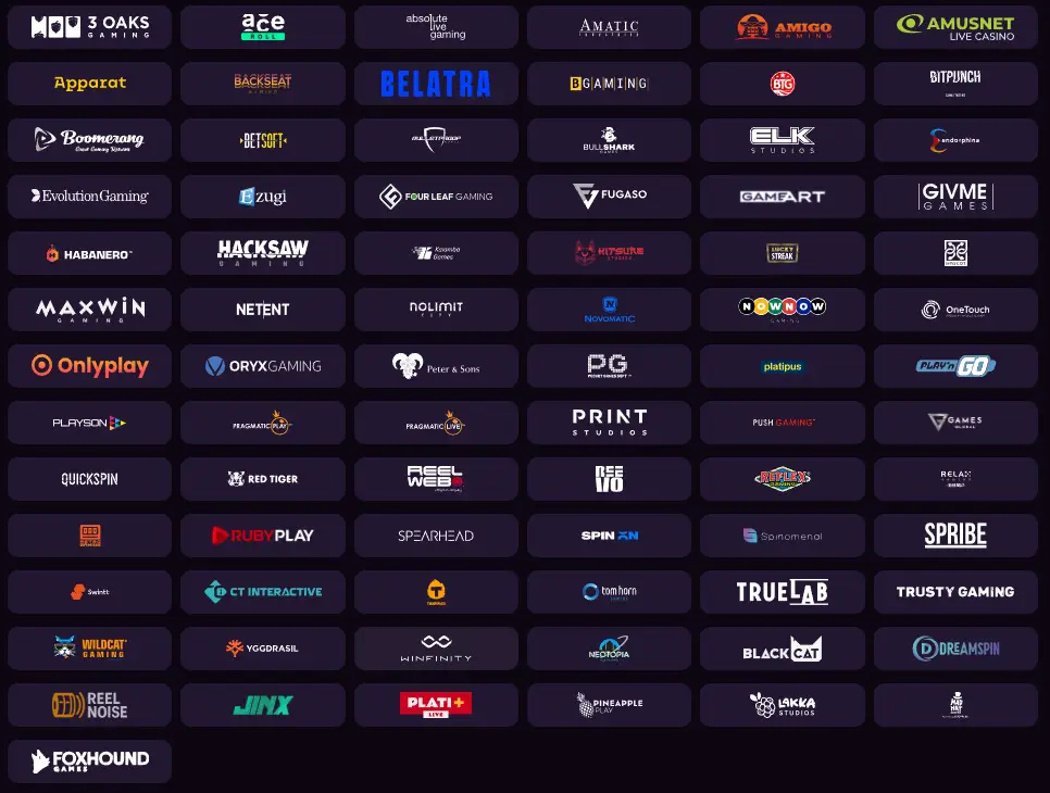 golucky casino providers